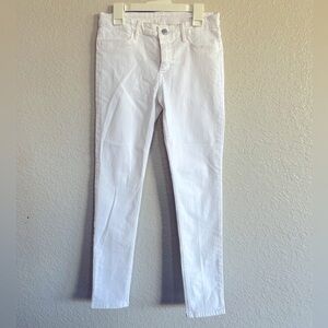 White jeans, girls size large (L) (11/12), super cute, adjustable waist!